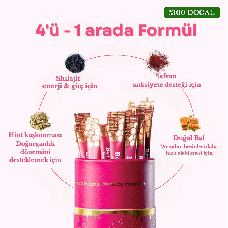 Himalaya Saf Shilajit Bal Çubukları Güçlendirici Takviye